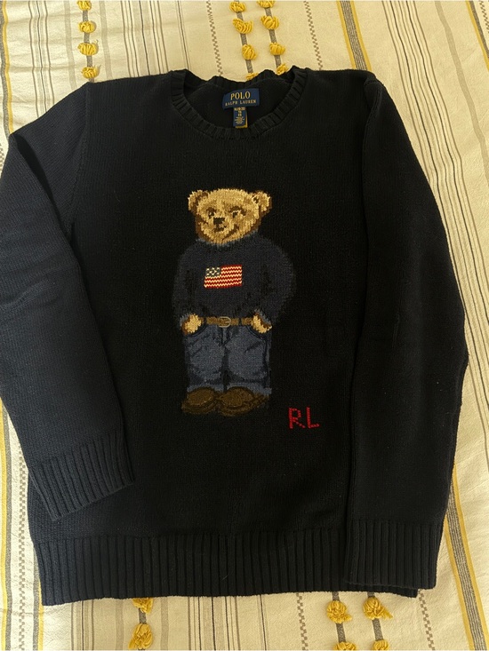 Polo Ralph Lauren Sweaters - Polo by Ralph Lauren Navy Bear Intarsia Sweater